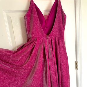Homecoming dress  MAGENTA PINK SPARKLY